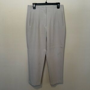 Zara Light Blue High-Waist Tapered Work Pants – Size L (US 10/12)